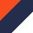Orange/Navy/White
